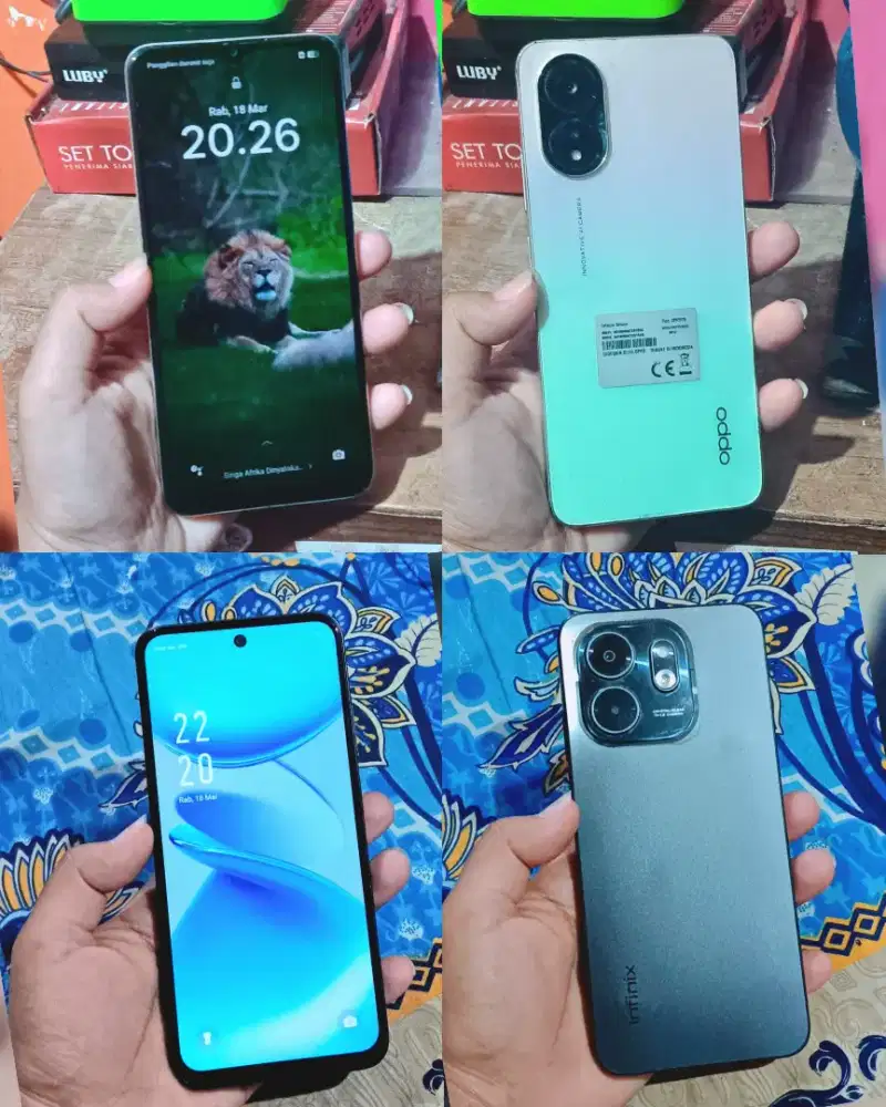 Oppo a38 ram 6+6/128 & Infinix Smart 9 HD ram 3+3/64