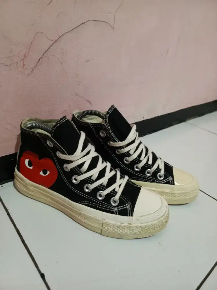 Converse 70's hi x cdg black white