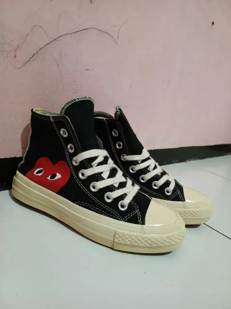 Converse 70's hi x cdg black white