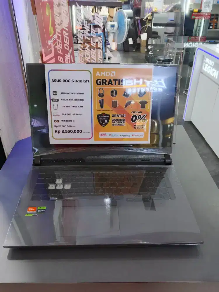 LAPTOP ASUS ROG STRIX G17 RYZEN 9 RTX4060 | BISA CICILAN KTP SAJA