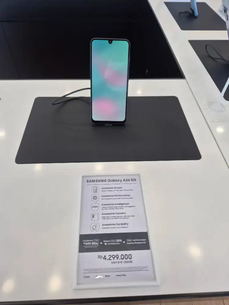 SAMSUNG A26 5G RAM 8/256 FREE TA25W+CASE GARANSI RESMI SEIN 1TH