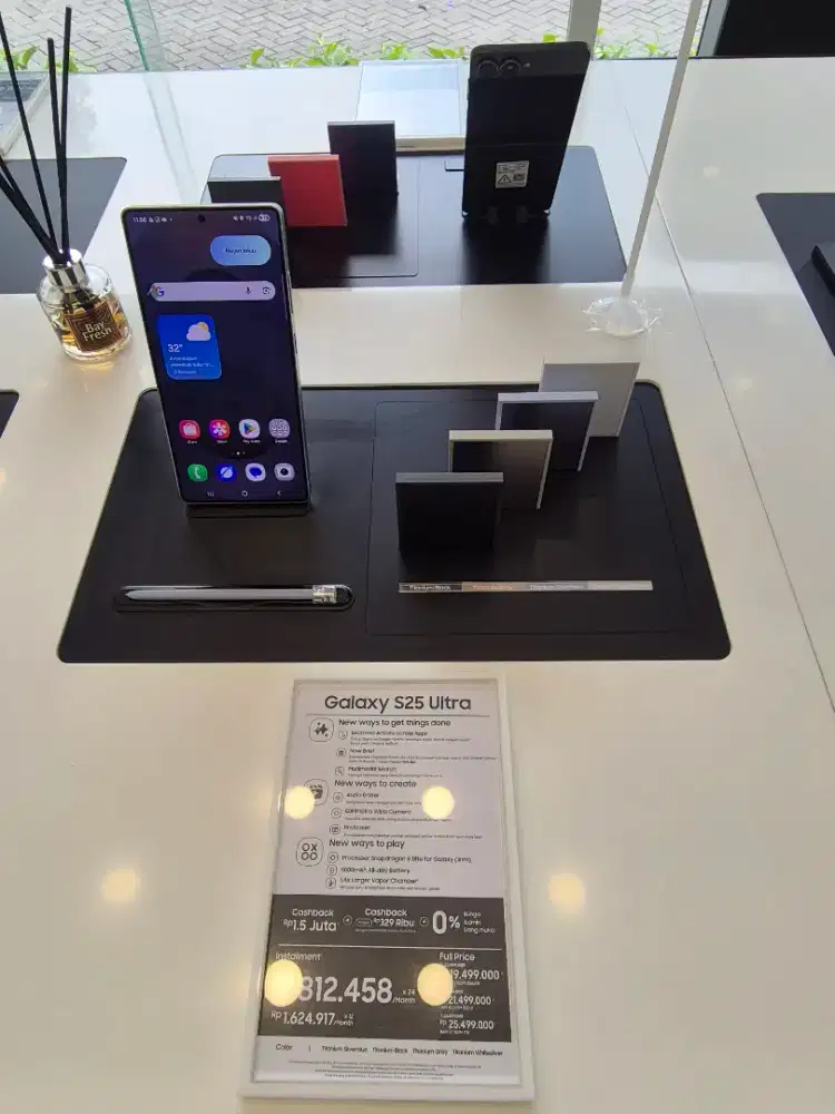 SAMSUNG S25 ULTRA 5G RAM 12/256&512 FREETA25W+TUMBLER GARANSI SEIN 1TH