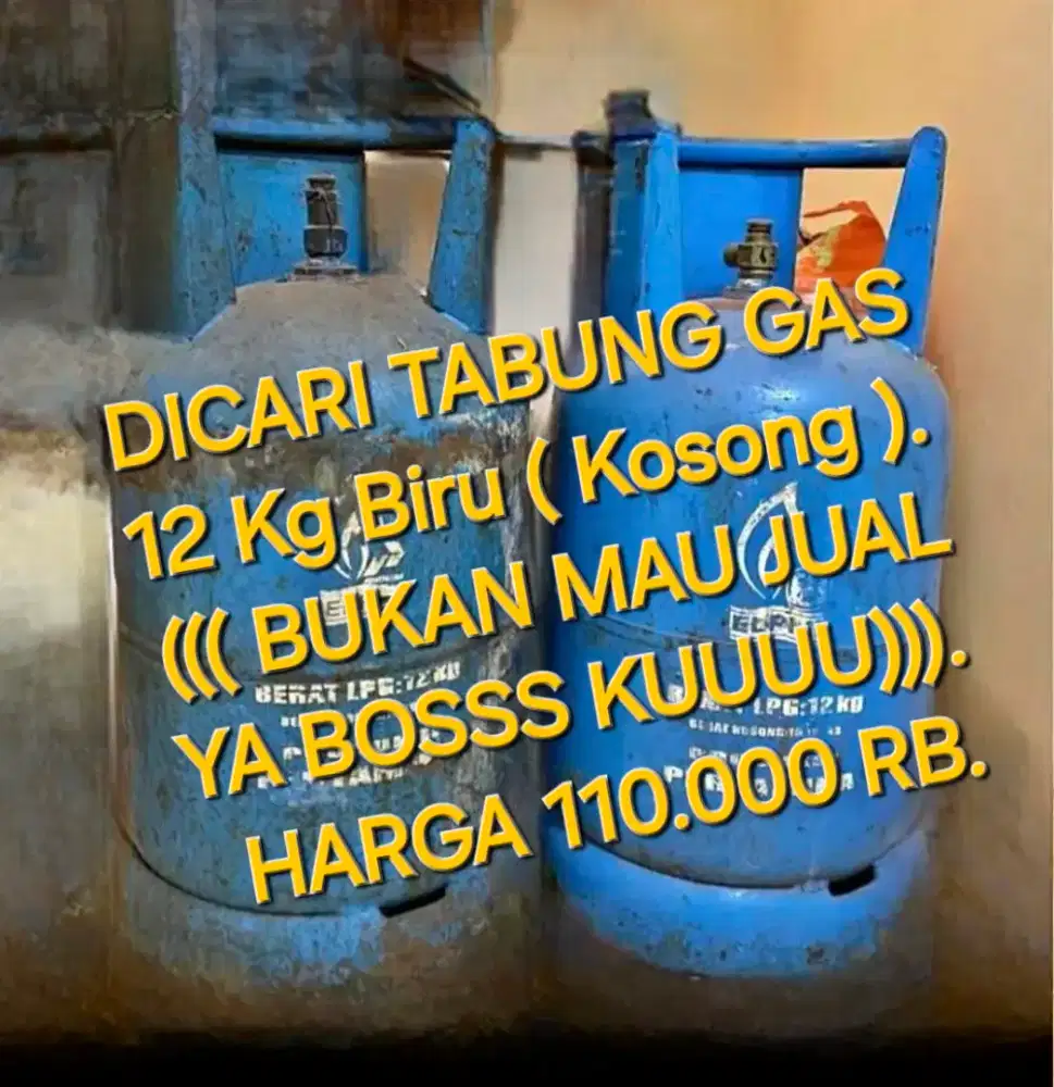 Tabung Gas 12Kg Biru ( Kosong ).