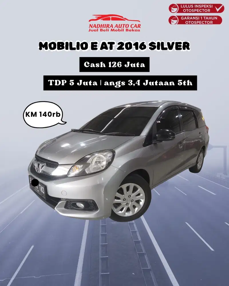 DP 5 Juta Mobilio E AT 2016 Silver