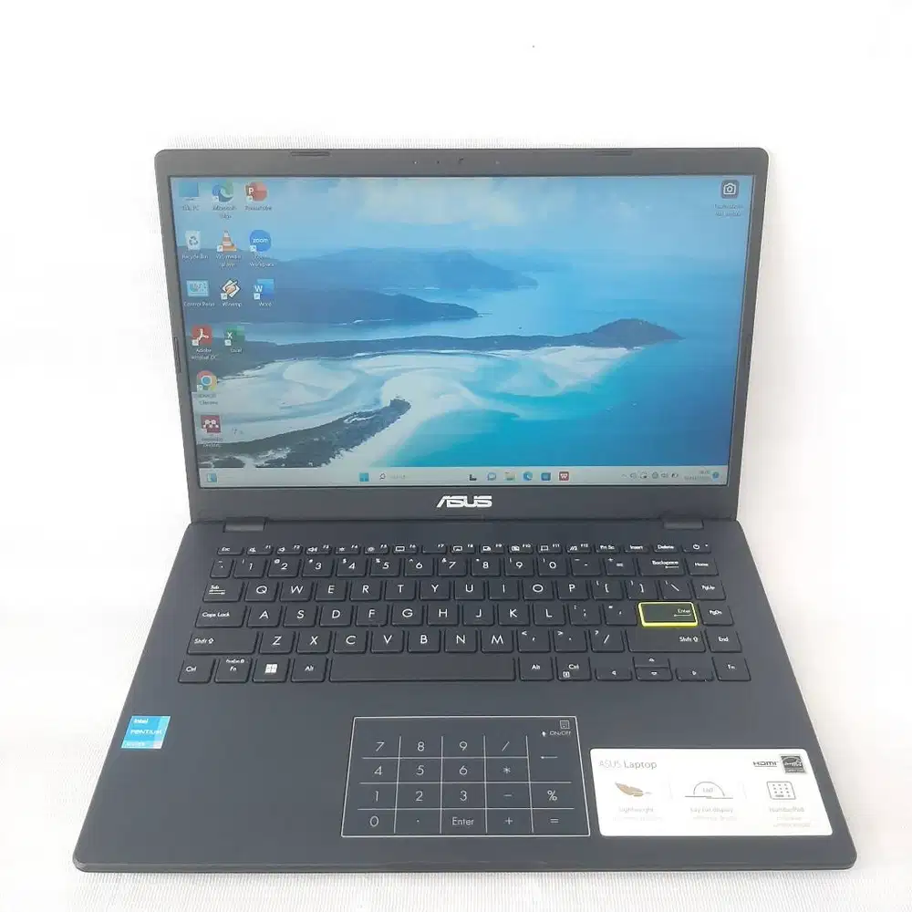 ASUS VIVOBOOK E410K INTEL-N6000 RAM 4GB MMC 64GB +SSD NVME 256GB