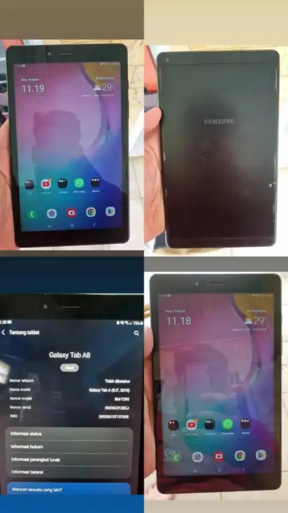 SAMSUNG TAB A8 2019 LTE BATANGAN