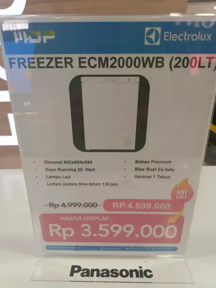 Kredit frezerbox elektrolux ECRM2000WB tanpa DP dan adm