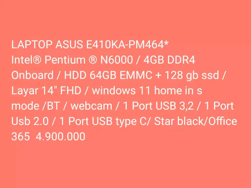 ASUS E410KA-PM464