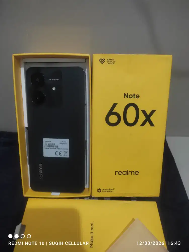 Realme Note 60x 4/128Gb Mulus Fullset Garansi