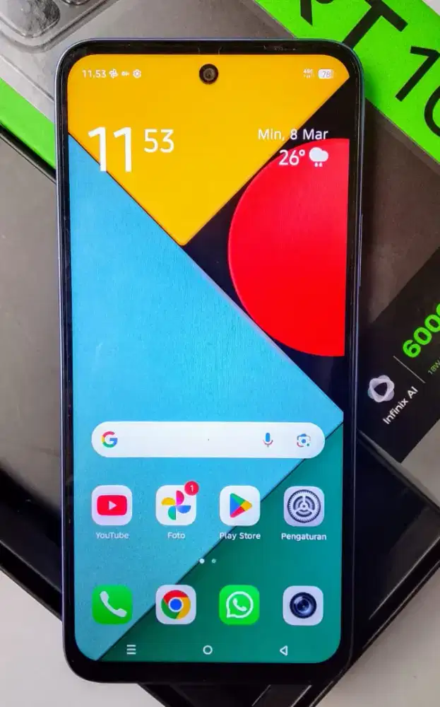 Infinix Smart 10 Plus Nfc Ram 8+8/128 Fullset original Garansi Panjang