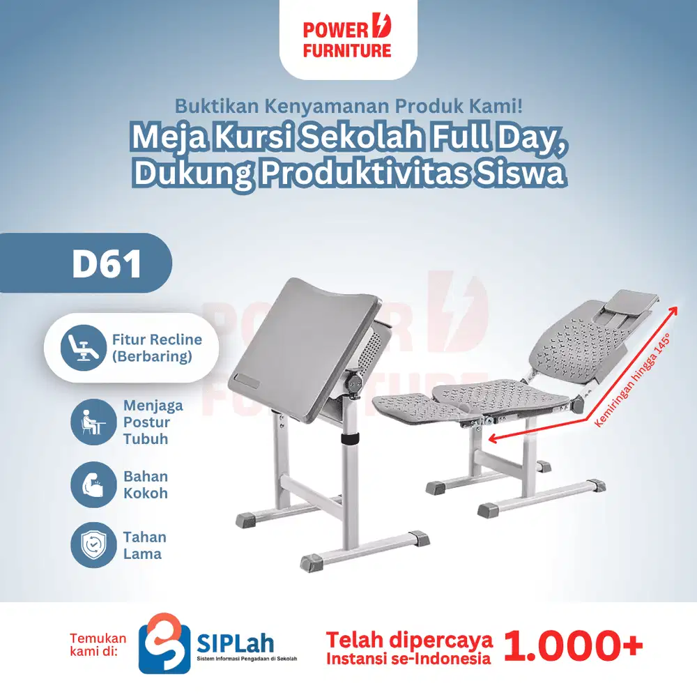 Kursi Sekolah Reclined - Bangku Sekolah Reclining | Meja Sekolah Besi