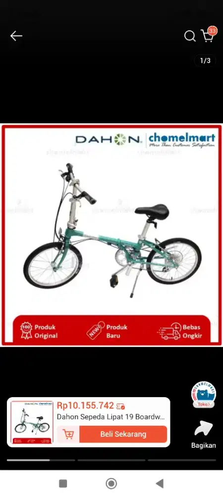 2 SEPEDA MERK DAHON MURAH. KONDISI OKE. JARANG DIPAKAI