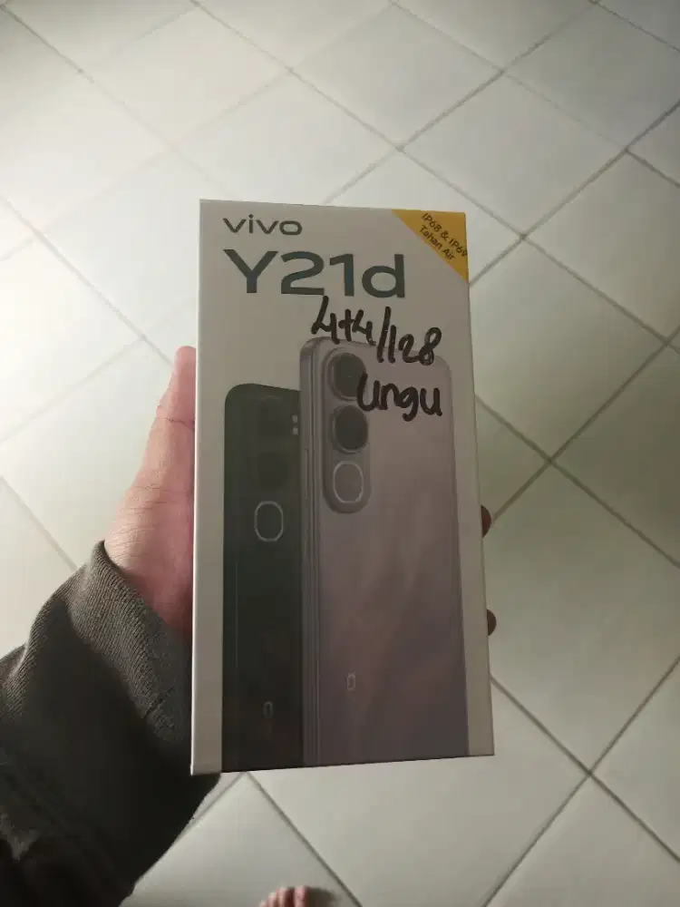 Vivo y21D ram 4+4/128 segel baru