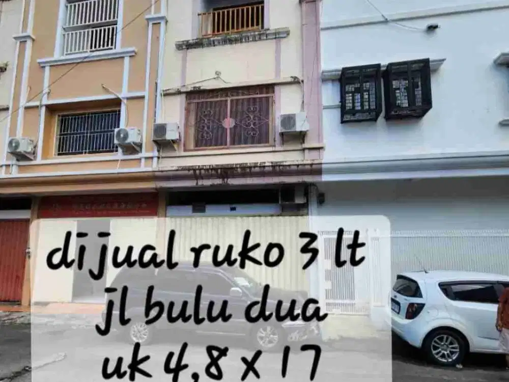 Dijual Ruko 3 lt Jl. Bulu Dua Makassar