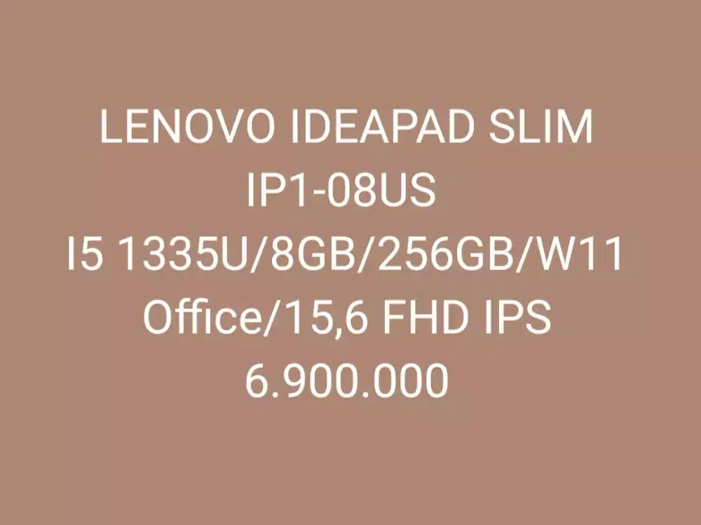 LENOVO IDEAPAD SLIM IP1-08US