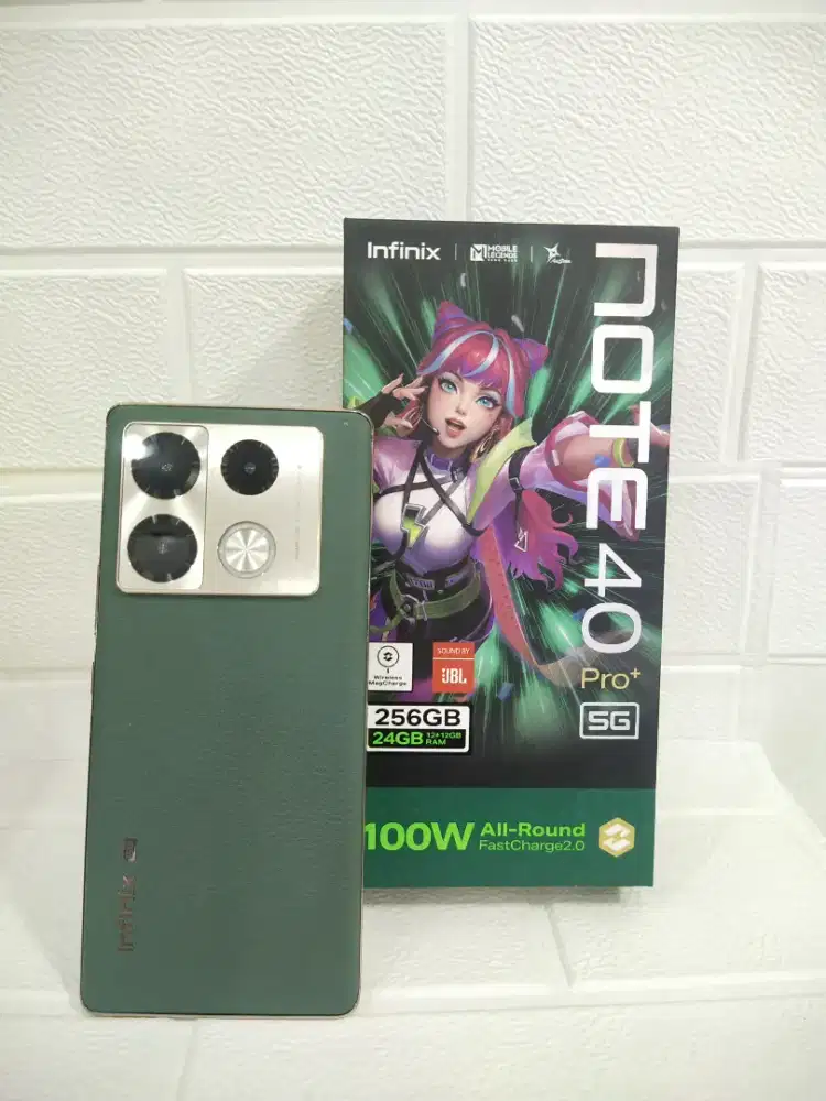 Infinix note 40 pro plus 5G 12/256 like new full origibal segwl
