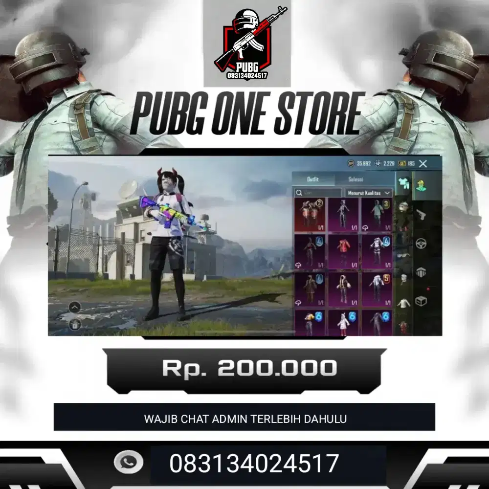 JUAL AKUN PUBG 200K