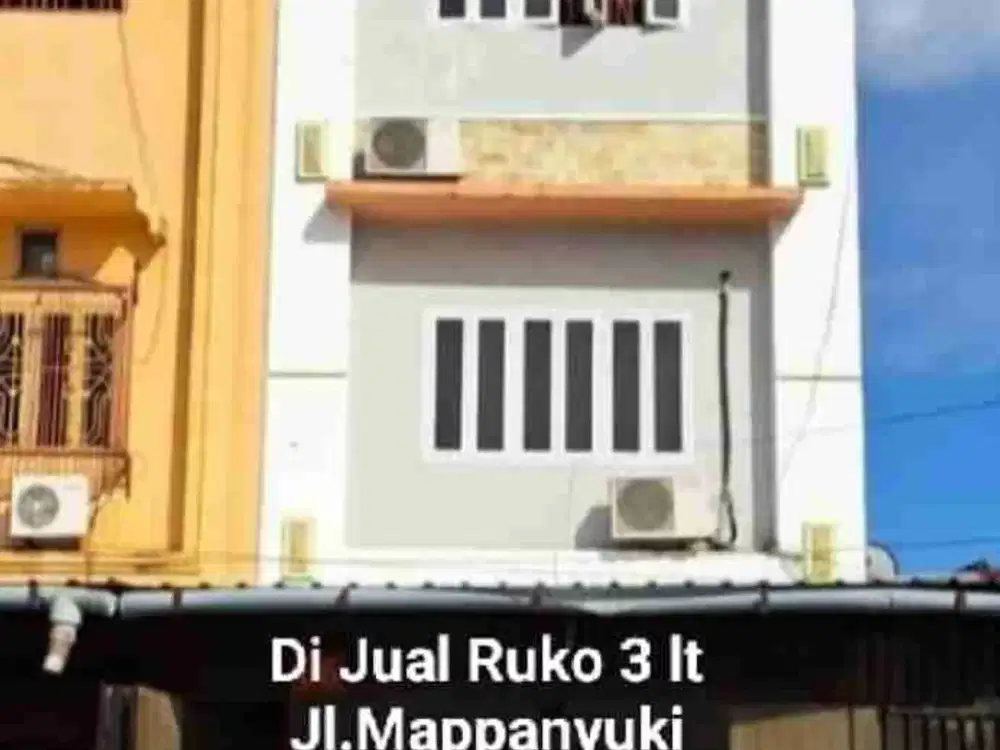 Dijual Ruko 3 lt Jl. Mappanyuki Makassar