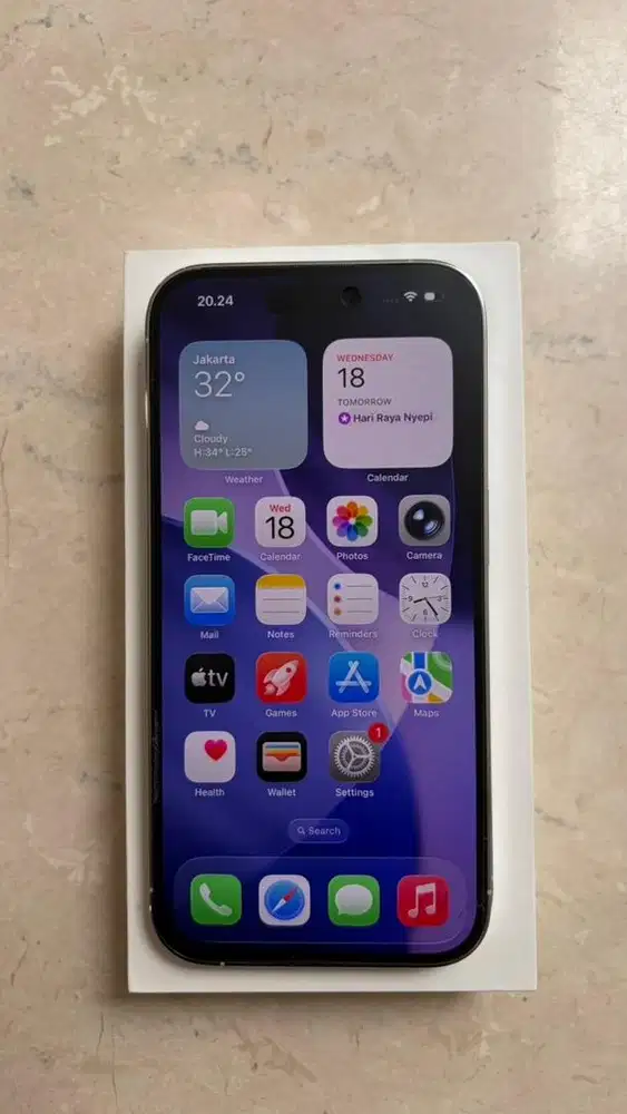 For sale iphone 14 pro 128GB white ex ibox