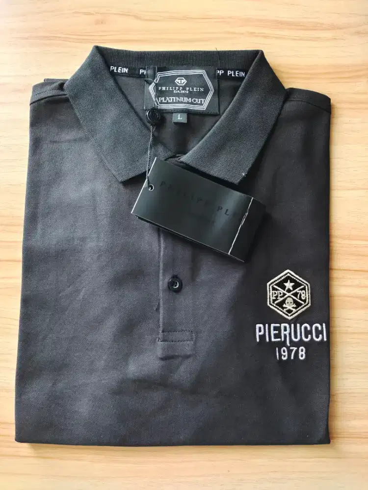 Polo Philipp Plein Platinum Cut Black size L