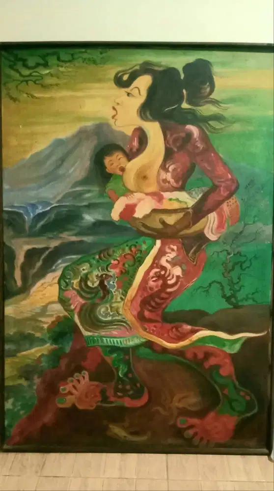 Lukisan Jadul Terawat Ibu Menyusui Hendra Gunawan