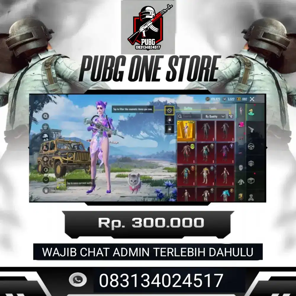 JUAL AKUN PUBG 300k