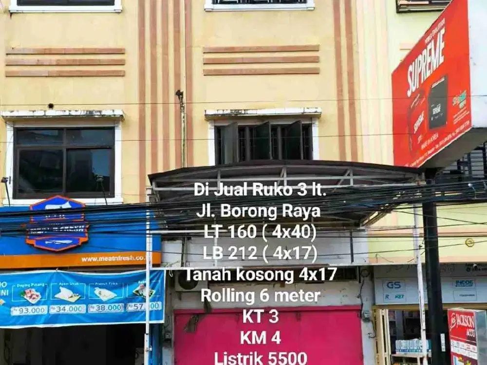 Dijual dan Disewakan Ruko 3 lt Jl. Borong Raya Makassar