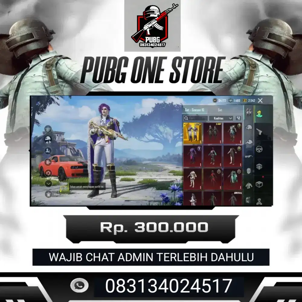 JUAL AKUN PUBG 300K