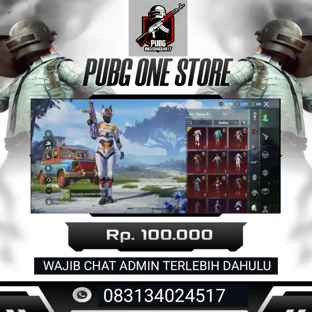 JUAL AKUN PUBG 100k