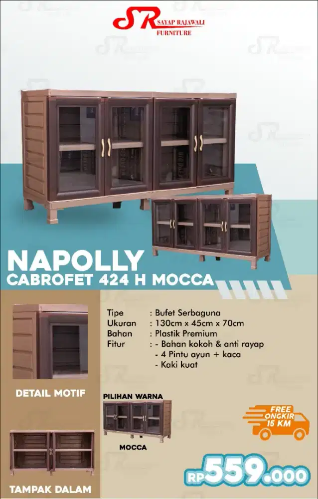 Cabrofet Plastik Napolly Cabrofet 424 Murah Jogja (Ars)