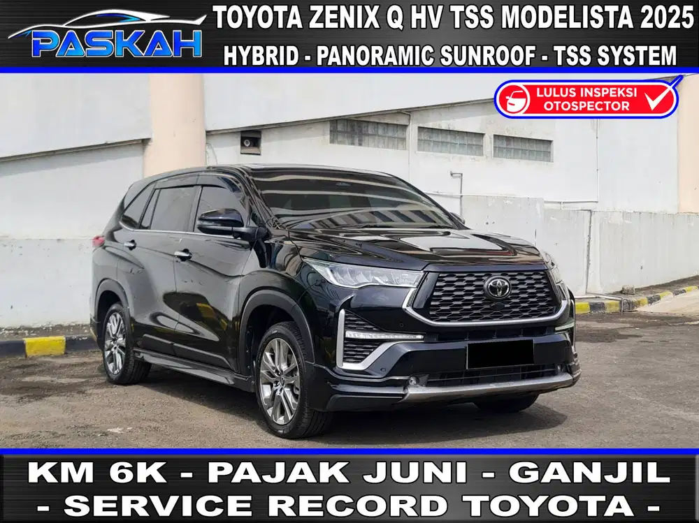 Km=6k Bunga=4% INNOVA ZENIX Q HYBRID Modelista TSS 2025 INNOVA Q 2025