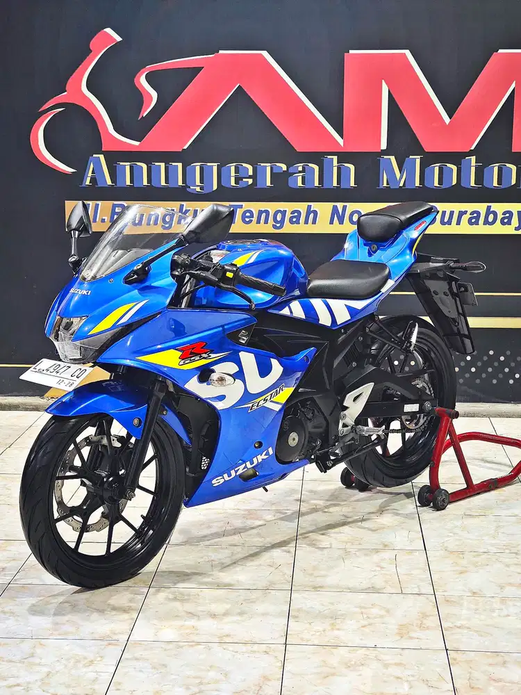 GSX-R Keyles Triton Blue km.3rb asli terkencang.Anugerah motor rungkut