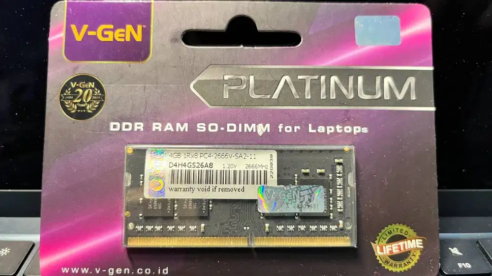 RAM Sodimm DDR4 V-GeN Platinum  4GB