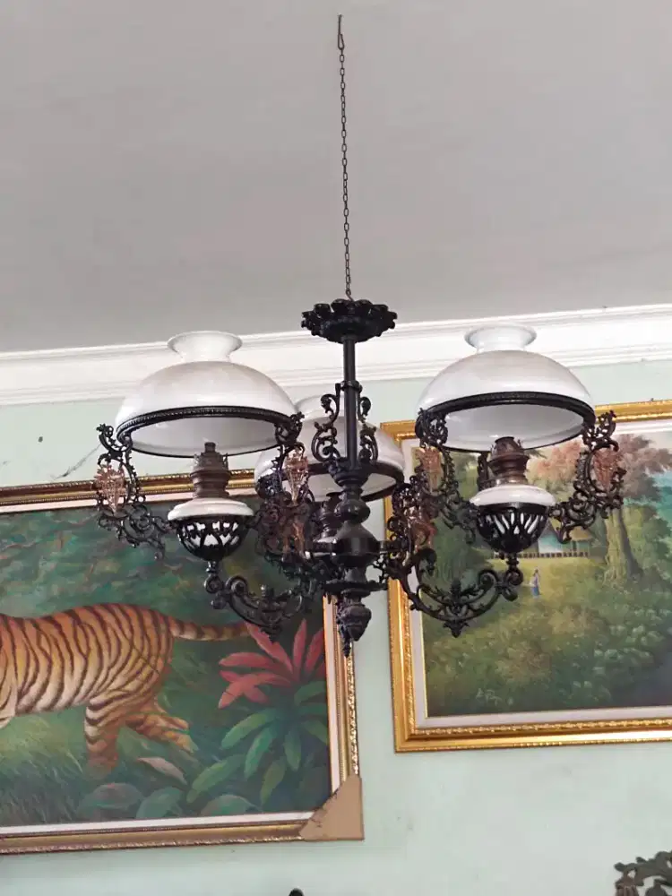 Lampu gantung antik 3 cabang untuk dekorasi rumah