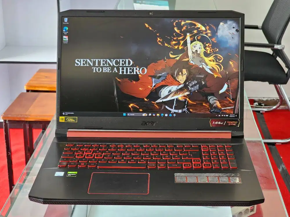 ACER Nitro AN517 51 intel Core i5 Gen 9 Ram 8 GB SSD 512 GB dan SSD 25
