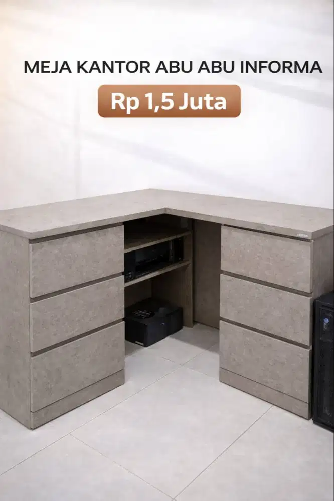 Meja Kantor Abu Abu Informa
