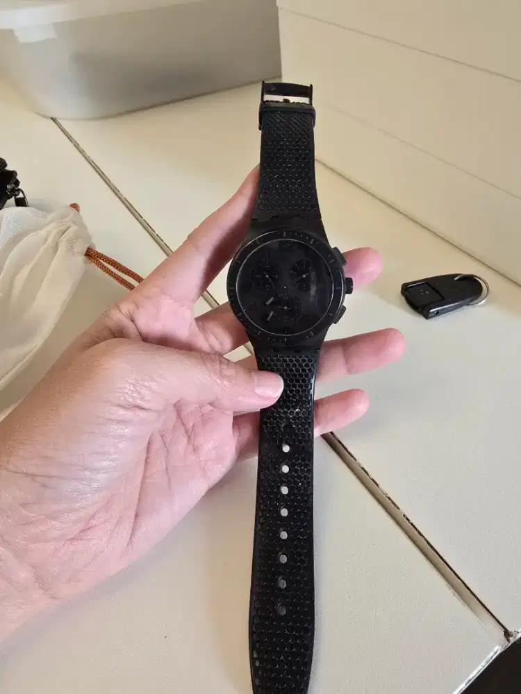 Jam Tangan Swatch Hitam Murah Unit Only
