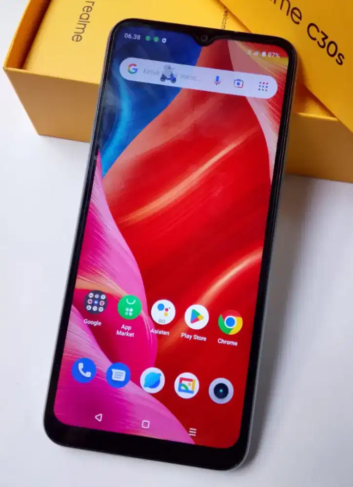 Realme C30s Ram 3/32 Lengkap Mulus