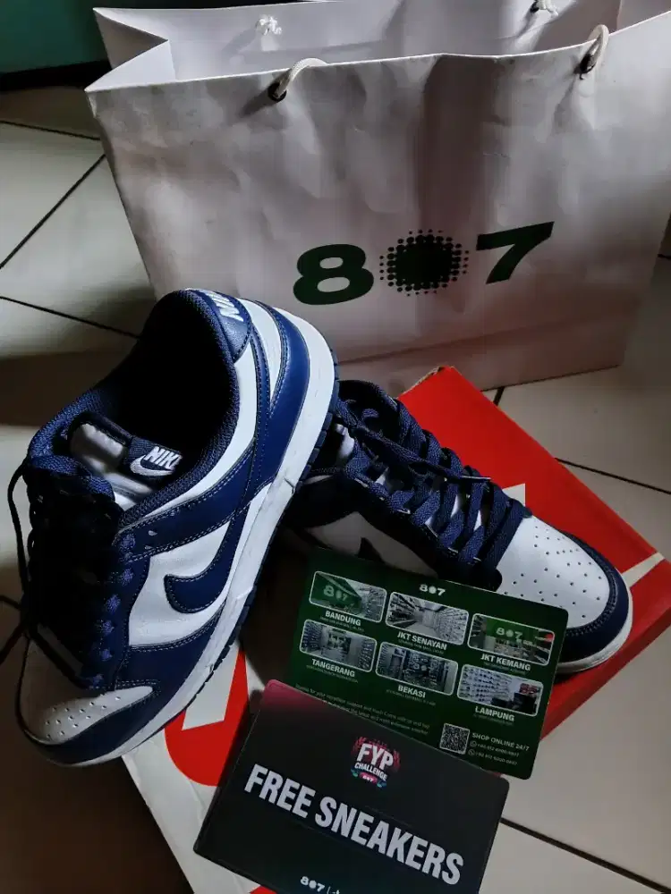 sepatu nike air jordan low navy