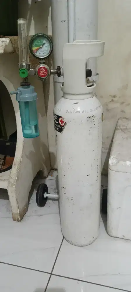 Tabung oksigen 1m³ set regulator