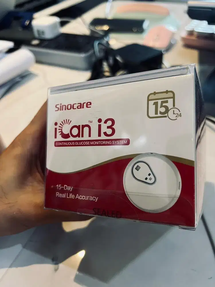 Sinocare iCan i3 CGM Sealed Baru 15 Hari Ready 2 pcs