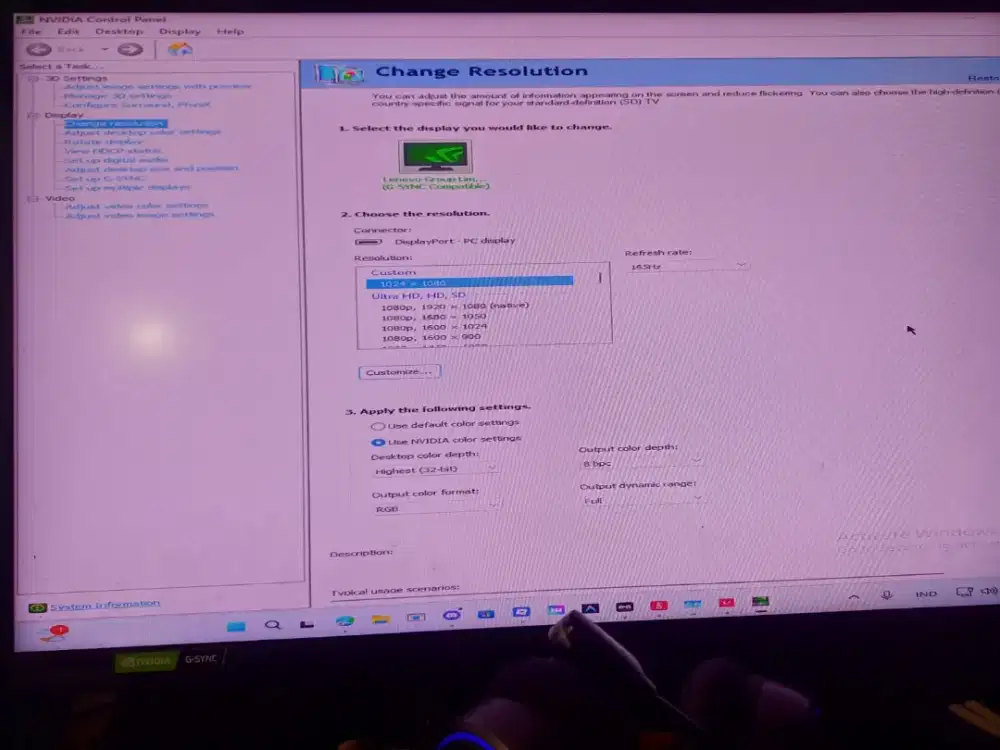 Monitor PC Lenovo G24 FHD 24inch 165hz