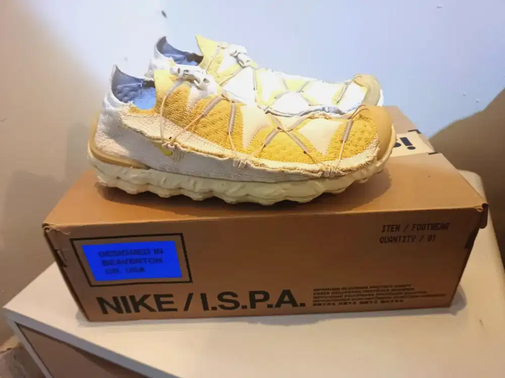 [Lighty Used] NIKE Original ISPA MindBody Light Cream 38.5 / 24cm
