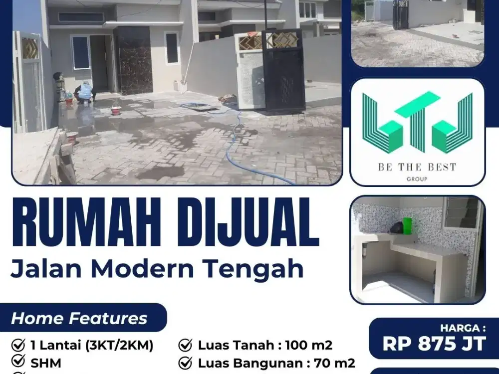 JUAL RUMAH BARU GRESSS & SIAP HUNI DI JALAN MODERN TENGAH GUNUNGANYAR – SURABAYA TIMUR