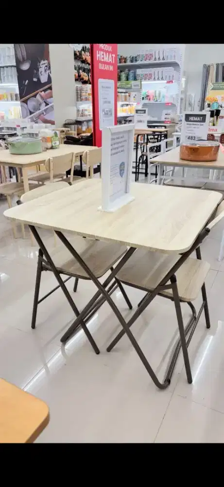 VERENA FOLDING TABLE SET W/2 CHAIRS