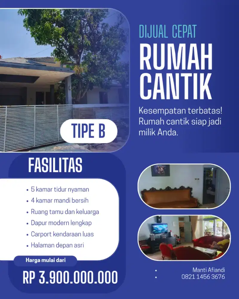 Dijual Rumah Cantik dan Antik di Buah Batu