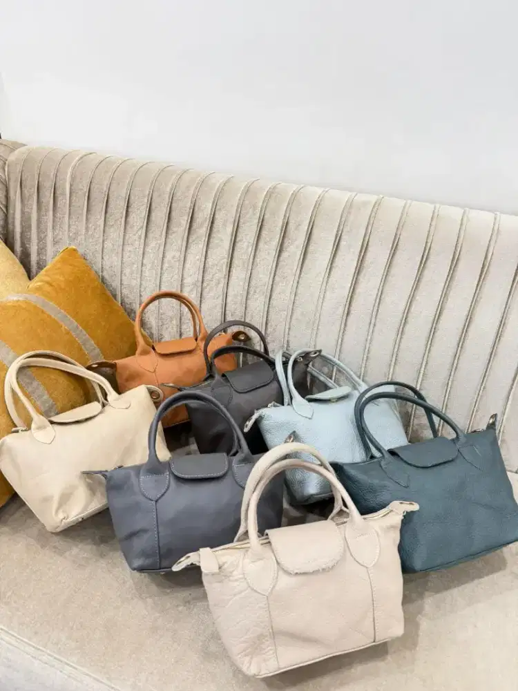 Ready tas Longchamp kulit asli JD Jardin Leather