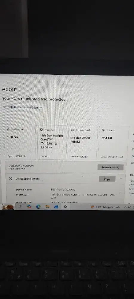 Laptop acer travelmate P214 i7 gen 11