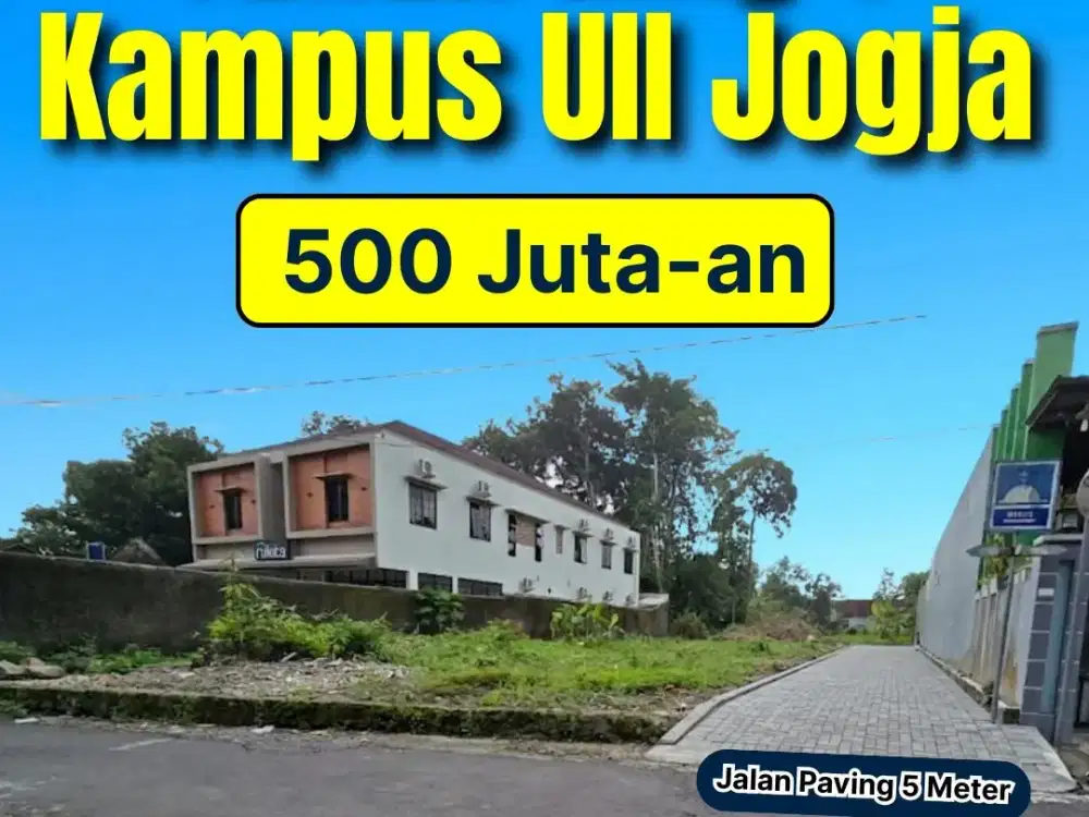 Tanah Jogja Dekat Kampus UII, Siap Bangun dan Legalitas SHM Pekarangan