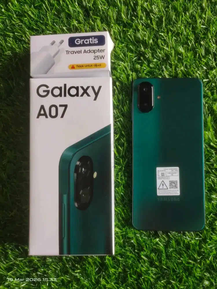 Samsung A07 4/64Gb Garansi Resmi 9 Bulan Fullset Original Adaptor 25W